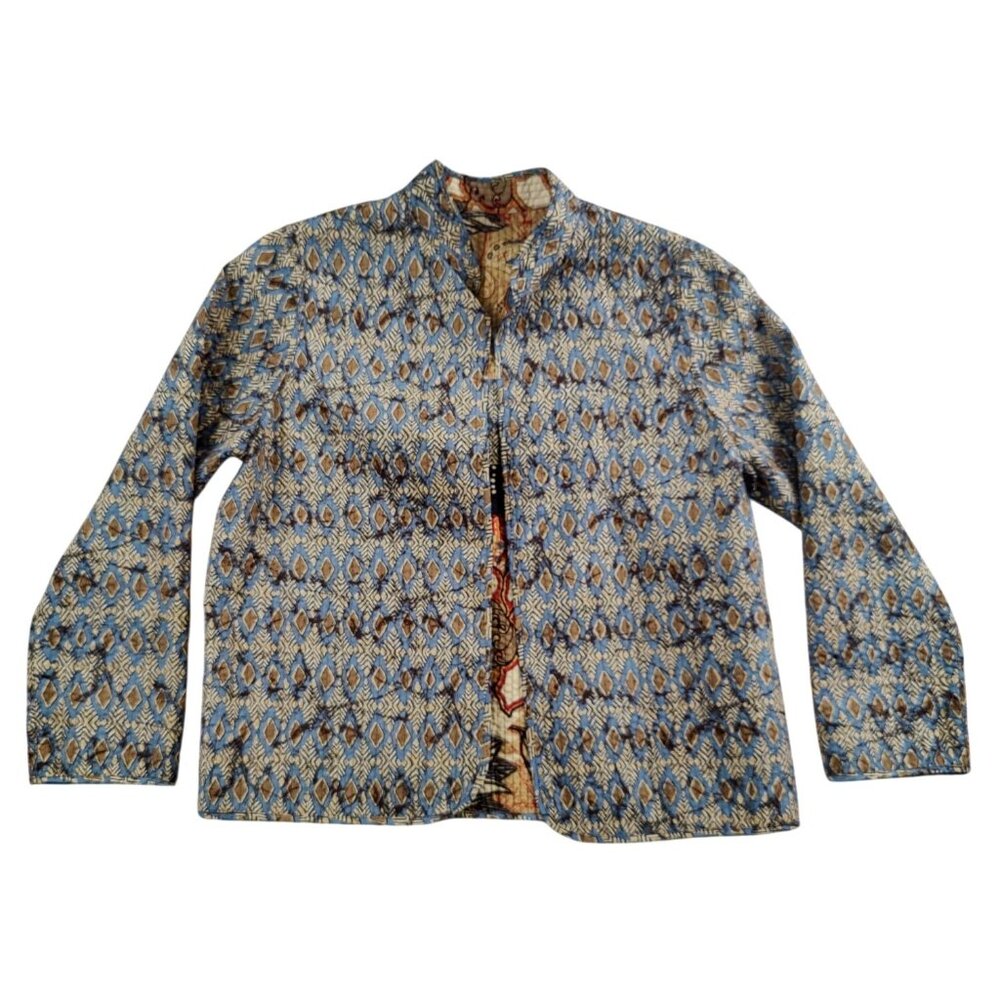 Women's Light Weight Quilted Reversible Jacket - Picture 3 of 7